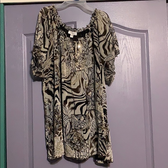 Multi Color/Pattern Blouse - Picture 3 of 10